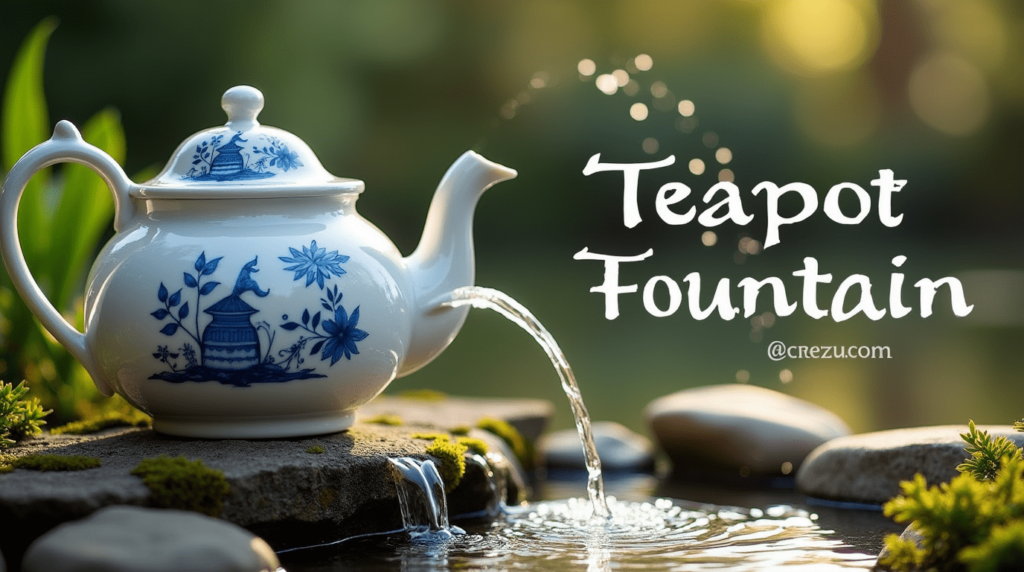 How to Create a Charming Teapot Fountain: Transform Vintage Kitchenware into a Soothing Garden Feature