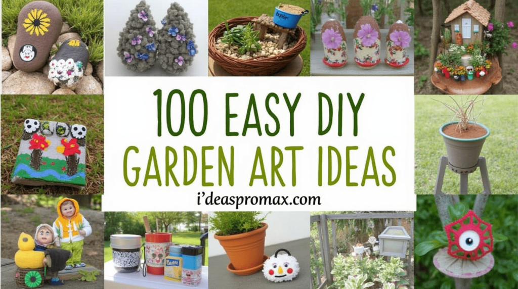100 Easy DIY Garden Art Ideas: Transform Your Outdoor Space on Any Budget